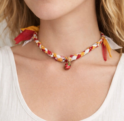 Handmade fabric Bandana Necklace